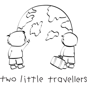 two little travellers Logo